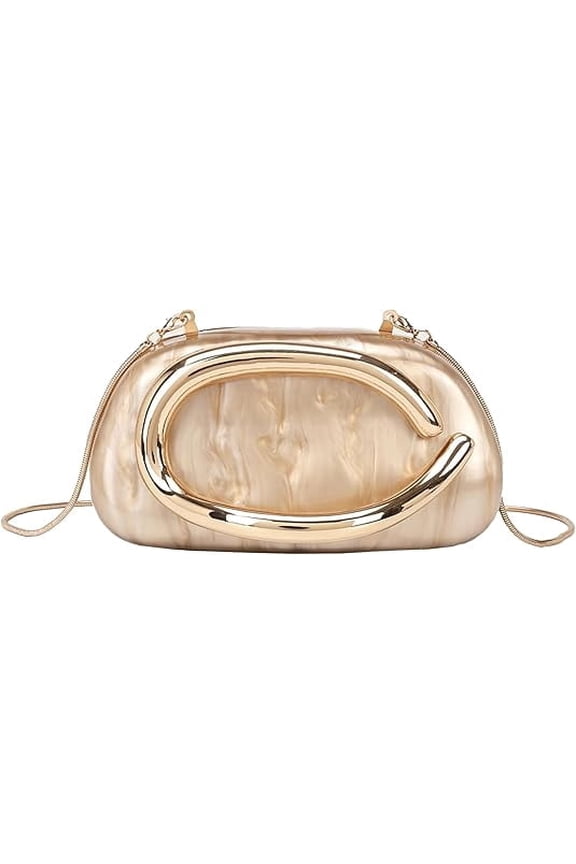 YYuan Acrylic Clutch Purse for Women Crossbody Handbag Evening Bag for Concert Events Wedding Party