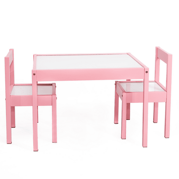 Your Zone Child 3-Piece Table and Chairs Set, in Blush Rose Age Group 1 to 5 Years Old.