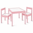 thumbnail interactive-video image 1 of Mainstays Kids 3-Piece Dry Erase Activity Table and Chair Set for Learning, Drawing & Creative Play, Pink, 1 of 8
