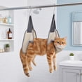 thumbnail image 1 of YZAPOII Pet Grooming Hammock for Cats Dogs, Breathable Sling for Nail Trimming and Bathing, Gray, 1 of 6