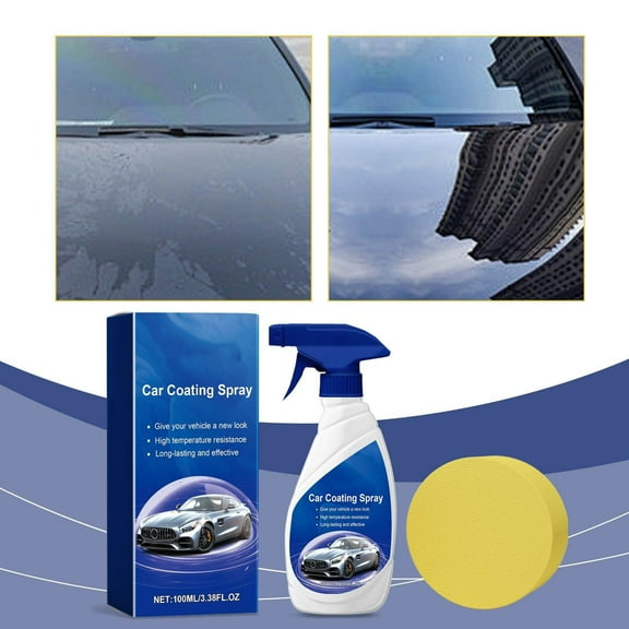 YZEGDCH Ceramic Coating Kit Incredible Shine and Protection for Car Paint 3 in One Waterless Car Wash and Detailing for Maximum Shine - High Gloss Top Coat, Protective Auto Wax Car Care