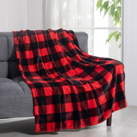 Christmas Blankets and Throws,51.58"x59" Christmas Holiday Blanket Printed Flannel Blanket Polyester Double Sided Velvet Blanket,Christmas Theme Blanket for Bedding,Couch and Gift