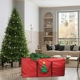 thumbnail image 1 of Christmas Tree Storage Bag,Heavy-Duty Tree Bag,48"x15"x20" Premium Waterproof Dustproof Insect-Proof Oxford Cloth Christmas Tree Storage Bag (Red),Keeps Christmas Decorations Clean & Dry, 1 of 6