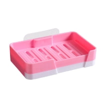 Travel Soap Container with Lid Leakproof Portable Bar Soap Holder for Bathroom Gym Camping Traveling Bathroom Accessories,PP,Pink