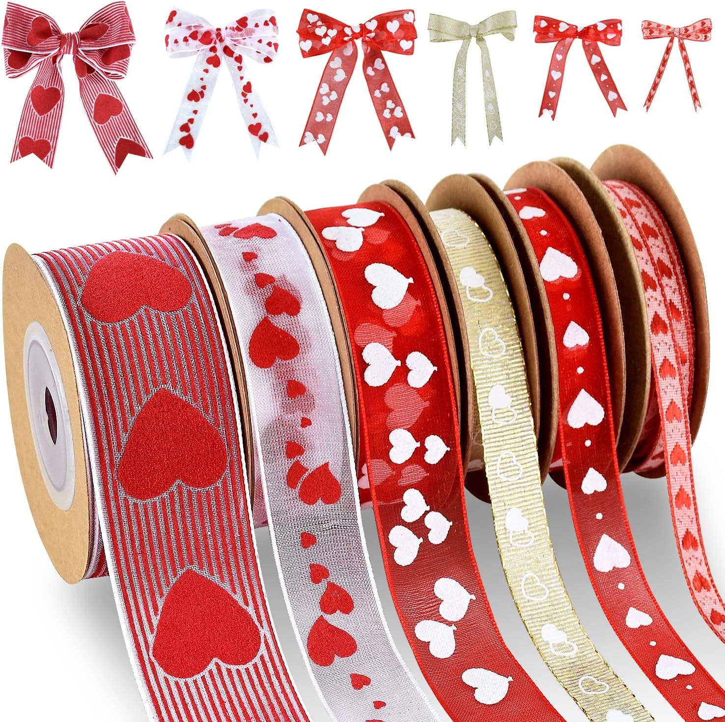 YZEGDCH Clearance!Thin Satin Ribbon for Valentine's Day Ribbons Lover ...