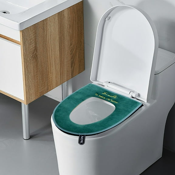 YZEGDCH Toilet Seat Cushion, Non Slip Warmer Comfortable Seat Cushions, With High Base Underneath for Secure Positioning - Fit Most Standard Toilets