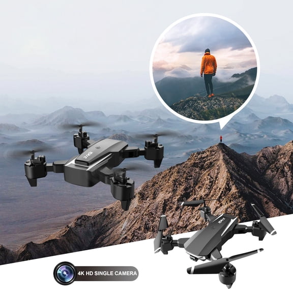 YZEGDCH Drone with Camera, 1080P HD Foldable Drone with Stable Hover, Trajectory Flight, One-Key Take Off/Landing, Speed Adjustment, Headless Mode, Gifts for Teen Beginner