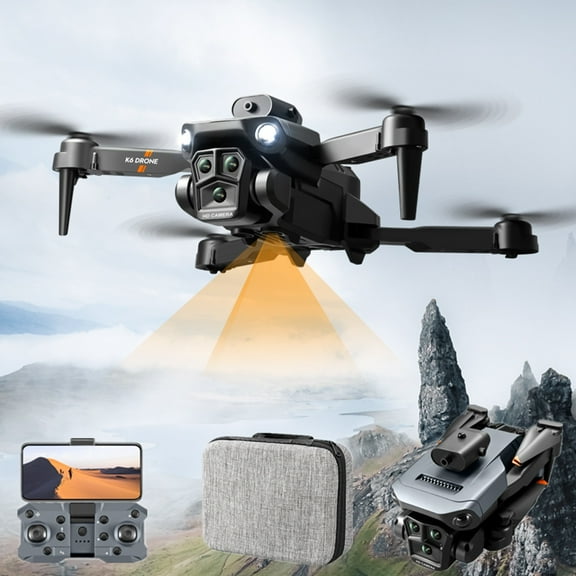 YZEGDCH Drone with Camera, Foldable Mini Nano RC Drone, Brushless Motor Quadcopter for New Pilots