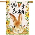 thumbnail image 1 of Clearance! Easter Decor Happy Easter Garden Flag 12x18 Inch Double Sided Outside, Easter Eggs Tree Bunny Holiday Yard Outdoor Flag, Easter Gifts for Family, Under 10 Dollars!, 1 of 7