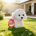 thumbnail image 1 of YZEGDCH Electronic Singing Walking and Barking Bichon Frise Plush Dog Toy Interactive Puppy Dog with Remote Control Leash for Age 3 4 5 6 7 8 9 10+, Birthday Gift, 1 of 6