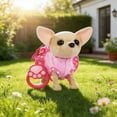 thumbnail image 1 of YZEGDCH Electronic Singing Walking and Barking Chihuahua Plush Dog Toy Interactive Puppy Dog with Remote Control Leash for Age 3 4 5 6 7 8 9 10+, Birthday Gift, 1 of 6