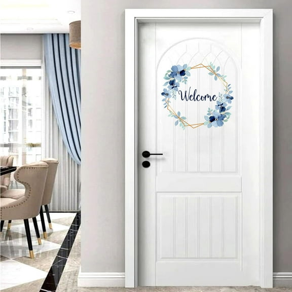 YZEGDCH Floral Art Wall Decor Flower Rattan Stickers Flowers Saveings Decal For Living Room Bathroom Office Dorm Window Door