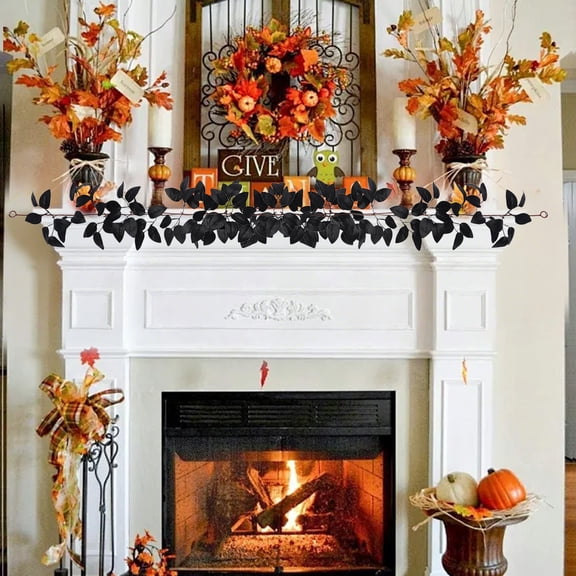 YZEGDCH Garland Halloween Garland - Halloween Decor - Artificial Hanging Fall Vines for Fireplace Stairs Party Hanging Decor