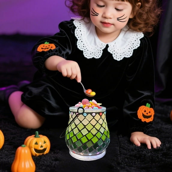 YZEGDCH Halloween Cauldron Bowls, Halloween Halloween Candy Holder for Halloween Party Favor
