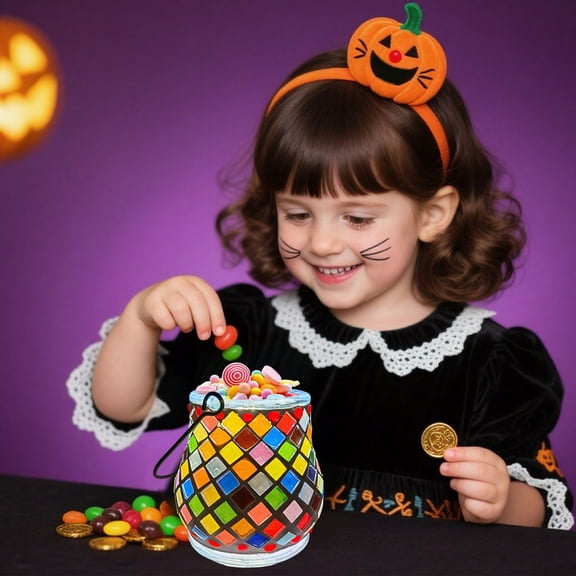 YZEGDCH Halloween Cauldron, Cauldron Large Storage Container for Halloween Treats fpr Party Favor Decoration