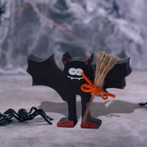 YZEGDCH Halloween Decor Cute Halloween Tiered Tray Decorations Indoor Saved Cute Spooky Halloween Bat Figurines for Mantel, Shelf & Tabletop Decor for Kids Woman Girls Gifts