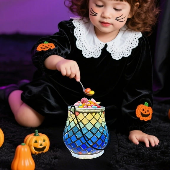 YZEGDCH Halloween Portable Bucket, Halloween Large Storage Container for Halloween Treats for Party Supplies