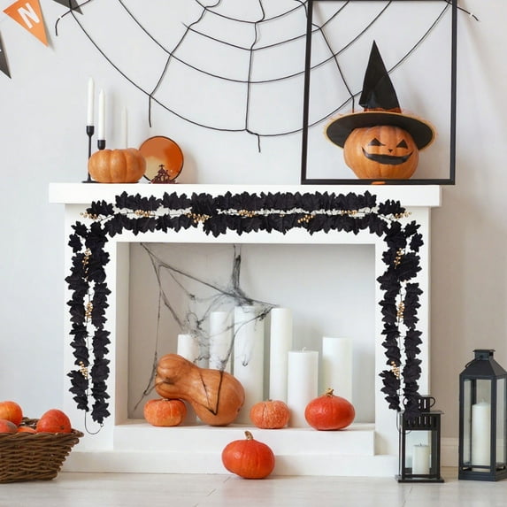 YZEGDCH Halloween Fall Decor - Halloween Decor Indoor - Fall Flowers Artificial For Decoration for Halloween Party Supplies Fireplace Wall Home Decoration