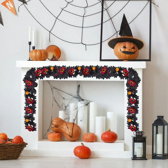YZEGDCH Halloween Fall Decorations for Home - Halloween Decor - Artificial Flowers for Fireplace Stairs Party Hanging Decor