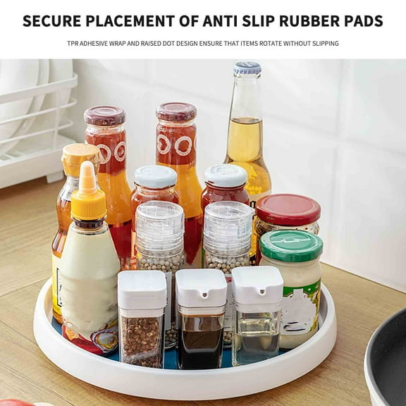 Home Lazy Susan Turntable Organizer Non-Skid Lazy Susan Turntable for Cabinet Pantry Organizer Spicy Rack Kitchen Containers & Racks Turntable Organizer