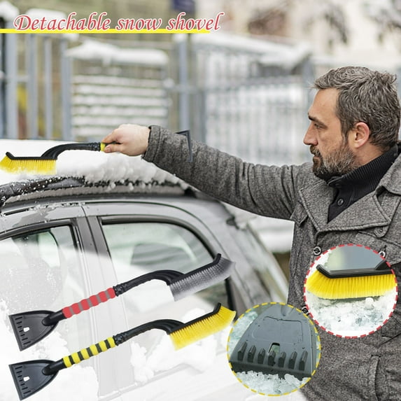 YZEGDCH Ice Scraper Snow Brush for Car Windshield and Glass Snow Ice Remover,Vehicle-mounted Snow Removal Shovel Detachable Vehicle Snow Removal Brush