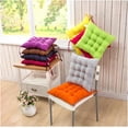 thumbnail image 1 of Outdoor Cushion Dining Chair Cushions with Ties Solid Chair Pad Super Soft Thick Washable Square Seat Cushion for Indoor Outdoor Garden Patio Home Kitchen Office, 1 of 9