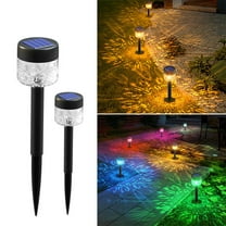 Outdoor LED Solar Garden Lights,Waterproof,2pcs Dusk To First Light Up To 12 Hours Solar Powered Outdoor Walkway Garden Lights Auto On/Off,Sidewalk