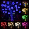 thumbnail image 1 of YZEGDCH Outdoor Solar Christmas Balls Lights Tree Lights Waterproof, 1 Pack Blue LED Hanging Globe Sphere Lights for Party Wedding Xmas Porch Patio Garden Yard Decorations, 1 of 7