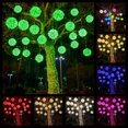 thumbnail image 1 of YZEGDCH Outdoor Solar Christmas Balls Lights Tree Lights Waterproof, 1 Pack Green LED Hanging Globe Sphere Lights for Party Wedding Xmas Porch Patio Garden Yard Decorations, 1 of 7