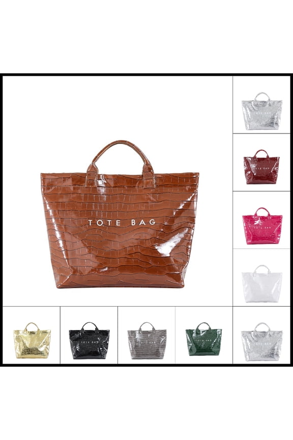 PVC Tote Brown Bag for Women Snake Skin Print Purse Clear Plastic Tote Bag Large Kraft Paper Handbag, Valentine's Day Gifts for Women Gi*rl, Under 25 Dollars!