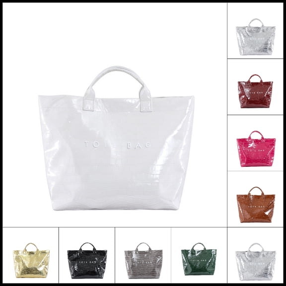 YZEGDCH PVC Tote White Bag for Women Snake Skin Print Purse Clear Plastic Tote Bag Large Kraft Paper Handbag, Valentine's Day Gifts for Women Gi*rl, Under 25 Dollars!