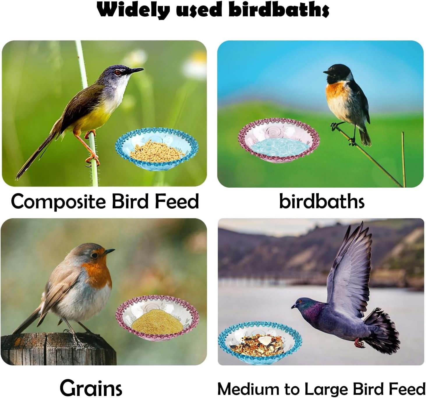 Patio & Garden,Bird Feeders for Outdoors Hanging Large Capacity,Weatherproof and Durable Hummingbird Feeder,Gifts for Bird Lovers,Gardening Yard Pathway Decoration