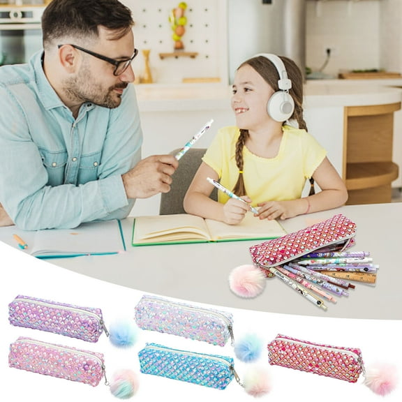 Tupukom Pencil Case for K-ids Cosmetic Bag Office Stationery Organizer Small Pencil Pouch Office & Sch*ool Supplies for Te-en Bo-ys Gir-ls,Office Supplies