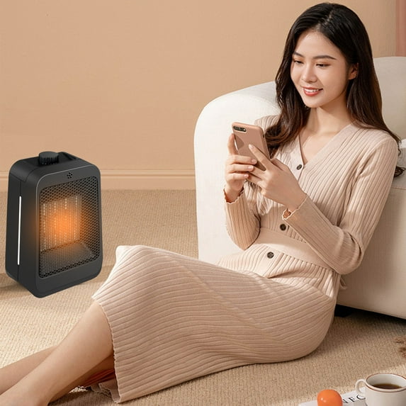 Portable Electric Heaters for Indoor Use,1500W Fast Heating Ceramic Heater Features,Overheat Protection,Fast Heating,Quiet Safe Heater for Bedroom Living Room