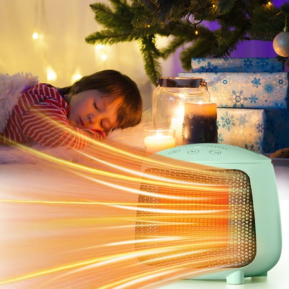 Portable Indoor Personal Desktop Space Heater,Office Lightweight Desk Mini Heater with Tip Over Protection,Overheat Protection,Fast Heating,Heater Fan for Office Bedroom Home