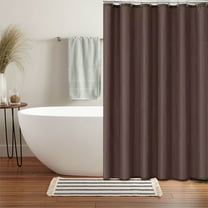 Tupukom Extra Long Shower Curtain Foldable Farmhouse Rustic Shower Curtain for Travel & Storage Bathroom Decor Home Must-have,60"x71"