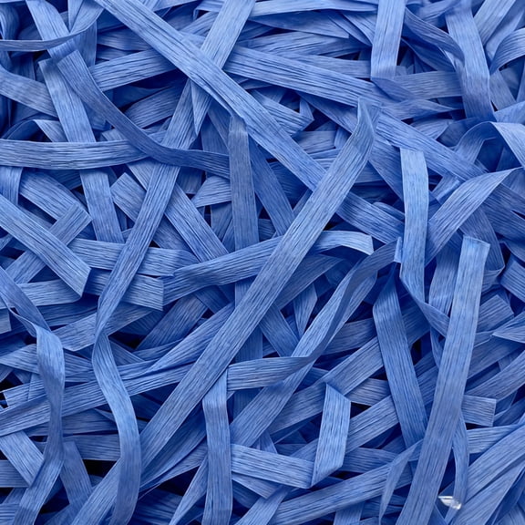 YZEGDCH Raffia Paper Shreds, 100g Shredded Paper for Gift Box, Crinkle Cut Paper Shred Filler for Christmas Valentine's Day Wedding Birthday Gift Wrapping & Basket Filling(40oz Blue#6)