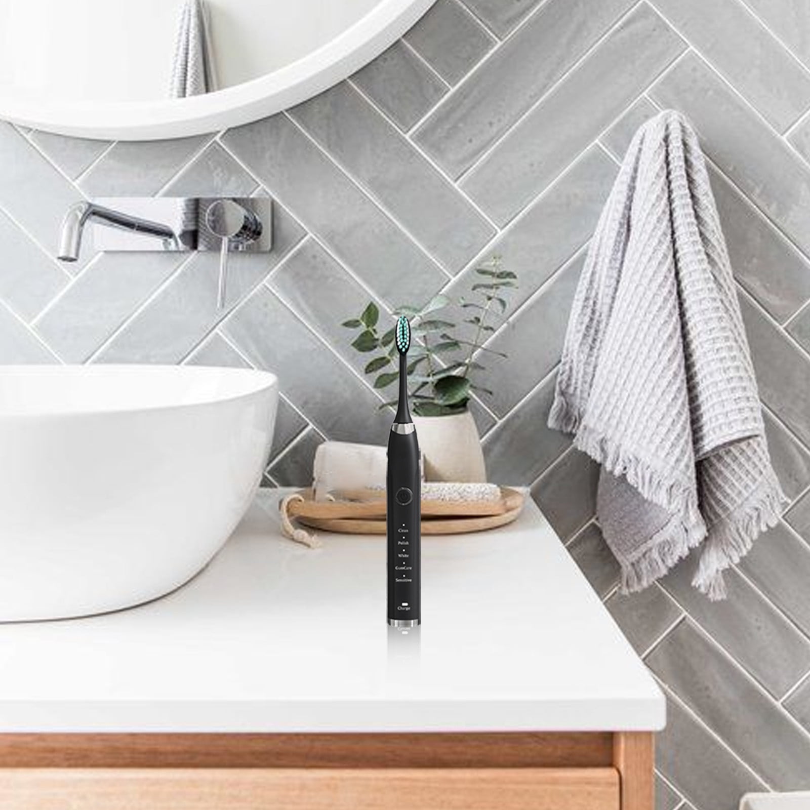 YZEGDCH Rechargeable Electric Powered Toothbrush, Toothbrush with Smart