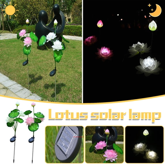 Solar Lights Outdoor Garden Decorations,Waterproof Solar Pathway Yard Lights,Solar Lights Simulate Outdoor Courtyard Garden LED Lawn-Lights-Landscape
