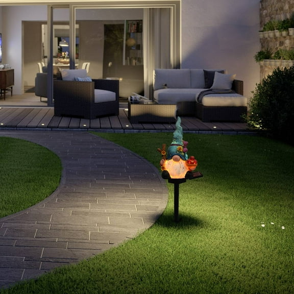 Solar Lights Outdoor Garden Decorations,Waterproof Solar Pathway Yard Lights,Solar Little Old Man Plug The Lamp In The Ground Garden Is Decorated With Solar Lights
