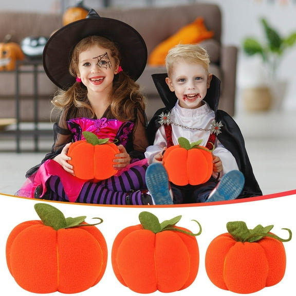 Stuffed Animal Cute Plush Toy for Toddler,Halloween Decorations Simulation Pumpkin Plush Toy Doll Home Decoration,Great for Nursery,Room Decor,Bed