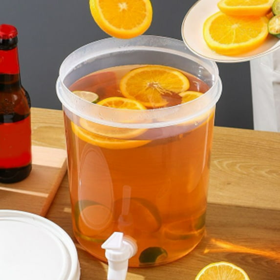 Summer 3.5L Cold Kettle with Lid BPA-Free Heat-Resistant Refrigerator Juice Water Pitcher Beverage Dispenser Juice Containers for Fridge Parties and Dairly Use