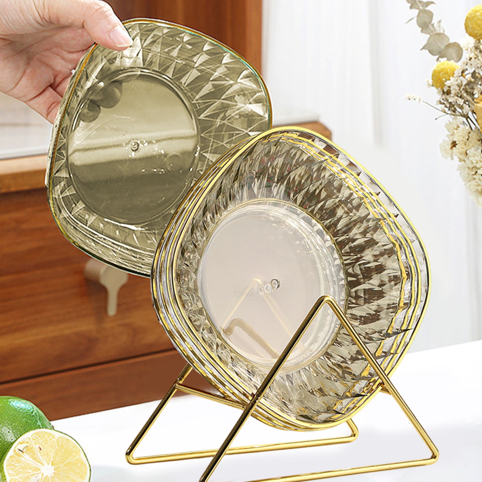 Spit 453 Summer Spit Bone Dinner Plates with Base Lightweight and Stackable ...
