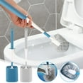 thumbnail image 1 of Toilet Brush and Holder Set Modern Design Easy Storage Toilet Bowl Brush Bathroom Cleaning Tool, 1 of 4