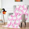 thumbnail image 1 of YZEGDCH Ultra Soft Cozy Ghost Halloween Throw Blanket Fluffy Microfiber Checkerboard Bed Blanket Lightweight Both Sides Throw Blanket for Couch Sofa Bed, 1 of 9