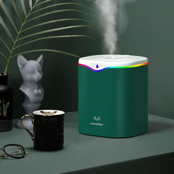 YZEGDCH Ultrasonic Cool Mist Humidifier,2.2L Humidifier with Night Light (Green),Home Vaporizer for Babies & Nursery