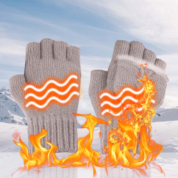 Winter Gloves Women,USB Electric Heating Gloves Velvet Knitted Winter Gloves Double-sided Heatin,Driving Cycling Sports Gloves Waterproof Snow Gloves Ski Gloves,Gifts
