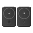thumbnail image 1 of General MagGo Magnetic Wireless Power Bank 5000mAh 2-Pack, Built-In Kickstand, USB-C Recharge, Mag-Safe Compatible Charger for iPhone 15/14/13/12, Compact Portable Backup Battery, 1 of 6