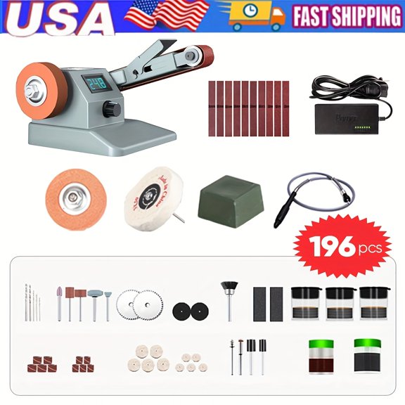YZHENDEC Mini Portable Table Saw - 7-Speed Adjustable, All-in-One (Sanding/Engraving/Drilling) | Precision Handmade Tool | Ideal Gift for Men (Father/Husband, 50+, Birthday/Christmas)