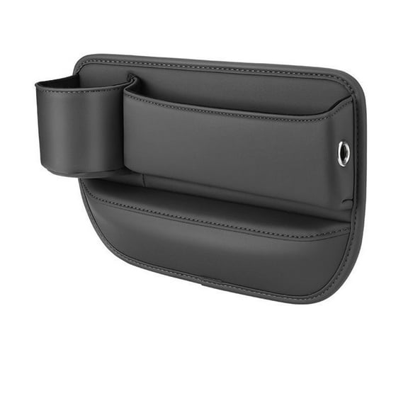 YZHIDIANF Car Seat Gap Filler Organizer Can Cup Holder, Universal Fit Car SUV Truck Accessories, Car Seat Storage Box Block Falling of Essential Items (Black, Driver Side)